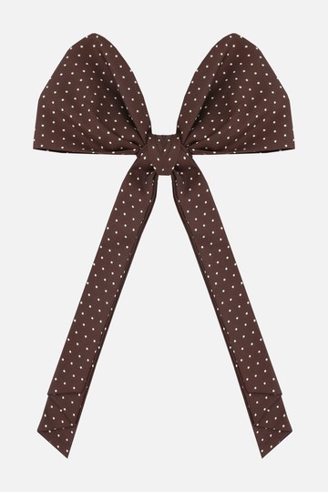 ETRO polka dots print twil oversize bow tie Woman