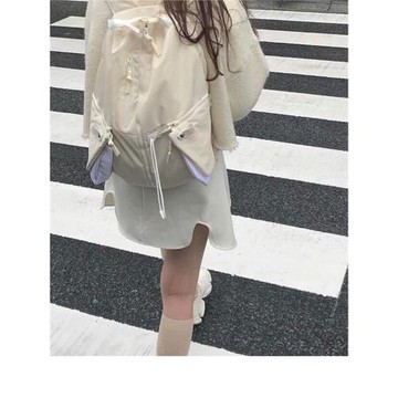 【虧本清倉】韓版獨立設計師 多功能收納小眾品牌拉鏈雙肩包背包