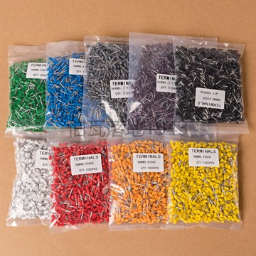 E0508 歐式端子冷壓 插針管型端子接線端子銅鼻子VE0508 針型端子