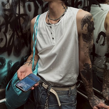 【Metanoia】🇰🇷韓製 亨利領坦克背心