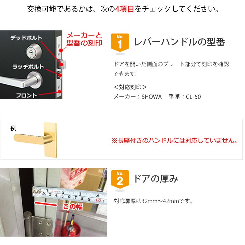 ドアノブ レバーハンドル 暗証番号 室内 交換 オートロック SHOWA