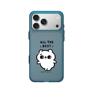 iPhone 17 Pro Max Clear (相機按鈕) 夜幕藍 - 爽爽貓 Song Song Meow by SECOND - 好運發生