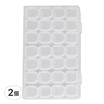多格可拆分飾品盒 28格 透明色  2個