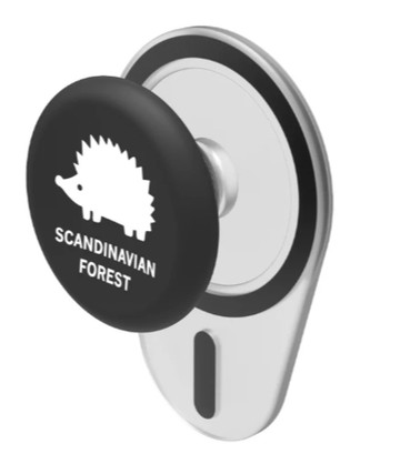 Solide 授權磁吸氣囊支架-北歐小刺蝟黑