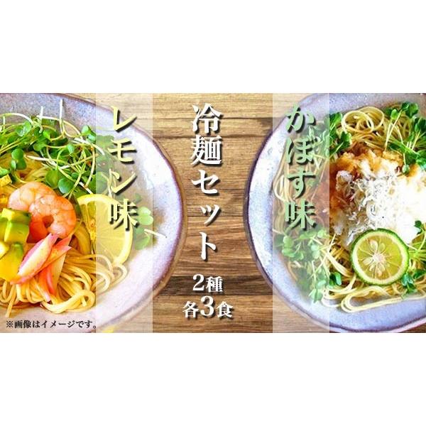 冷やし中華　お取り寄せ　レモン味　＆　かぼす味　2種6人前　甘酸っぱいレモン醤油味　爽やかなカボス味　冷し中華　セット　冷麺　お試しグルメギフト