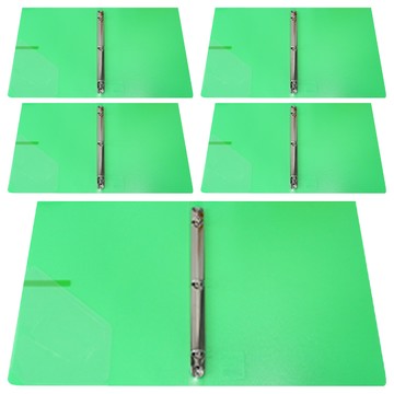 ECO Chungwoon O型活頁夾 3孔 A4 2cm  綠色  5本