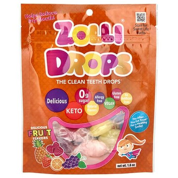 Zollipops, Zolli Drops，潔齒液，水果味，15+Zolli Drops，1.6 盎司