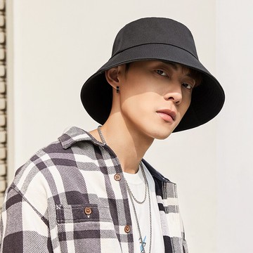 大碼帽子男士漁夫帽韓版百搭嘻哈潮牌秋冬天防曬遮陽帽日系太陽帽