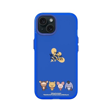 iPhone 15 Clear 激光藍 - 迪士尼-小熊維尼 Disney Winnie The Pooh - Q版