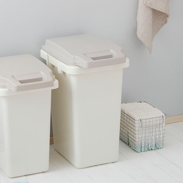 【日本RISU】( H&H系列)掀蓋式防臭連結垃圾桶45L