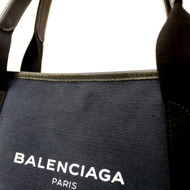 BALENCIAGA バレンシアガ トートバッグ ハンドバッグ ネイビーカバ S