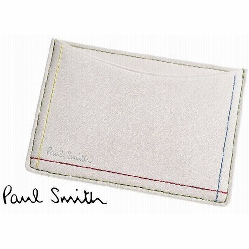 ポールスミス 定期入れ カードケース パスケース メンズ ブランド Paul Smith ダブルステッチ レザー 専用箱付 アイボリー 白 男性 紳士 本革 通販 Lineポイント最大0 5 Get Lineショッピング