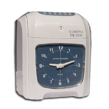 CORONA TR-512C 大型鐘面顯示電子打卡鐘
