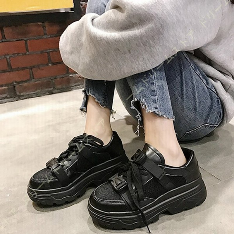 スニーカー レディース 厚底スニーカー ファッション 白 レディースシューズ ホワイトスニーカー 黒 春夏 秋冬 ダッド 厚底 靴 カジュアルシューズ 4cm 通販 Lineポイント最大0 5 Get Lineショッピング