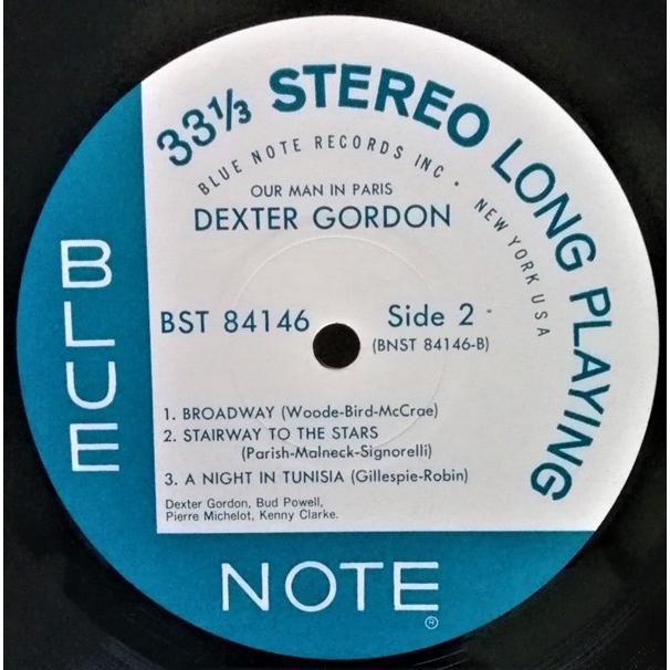 中古LPレコード　 DEXTER GORDON(デクスター・ゴードン) 『 OUR MAN IN PARIS　アワ・マン・イン・パリ  』品番： BLUE NOTE　BST-84146