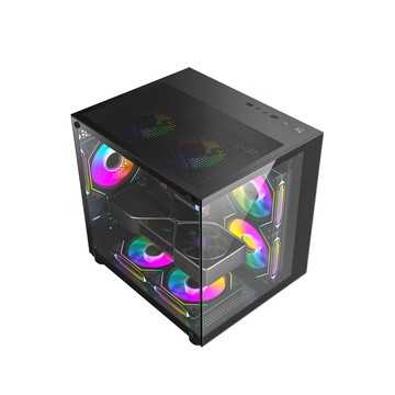 弧面曲面亞克力板電腦機箱玻璃全透海景房小機箱usb3.0matx小機箱【北歐家居生活】