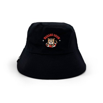 【漂浮熱浪島】 石虎游泳漁夫帽(黑)