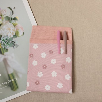 粉色小花 口袋型筆袋 護理師筆袋 醫師筆袋 老師筆袋
