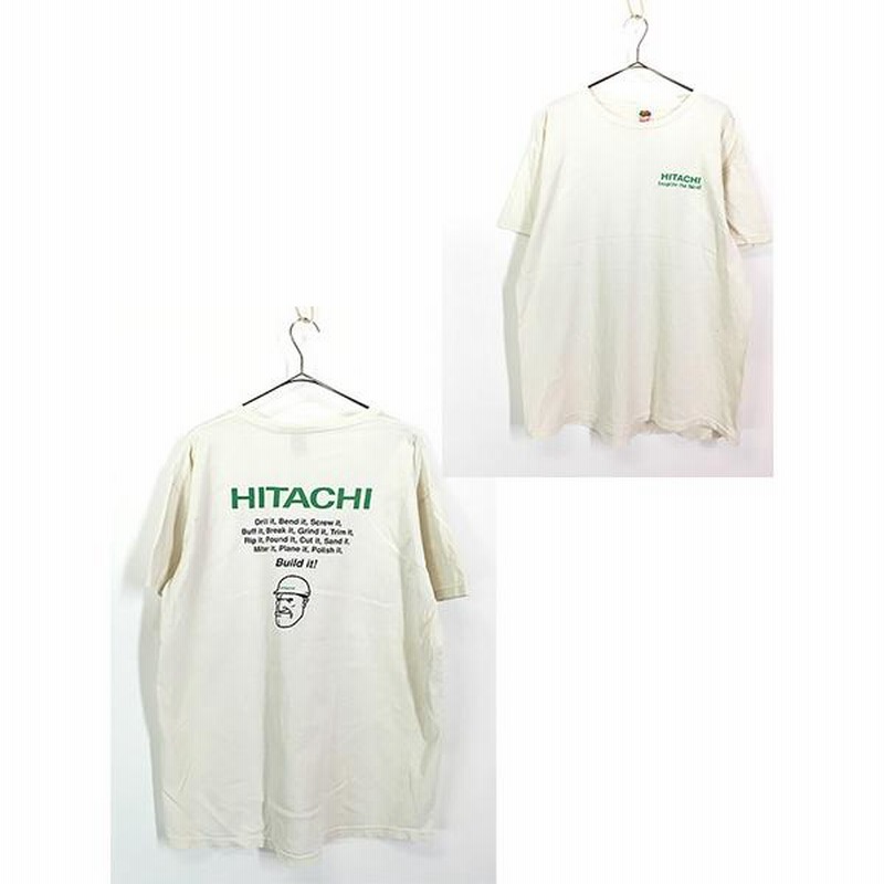 古着 90-00s USA製 HITACHI 「Build it!」 日立 フェイス アート