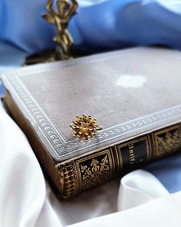 1975年AVON金色調爆發金球戒指/vintage美國西洋古董飾品