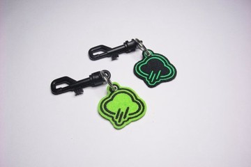 鹿星球 貼布電繡鑰匙圈