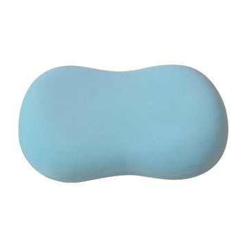 西格傢飾 貓肚皮釋壓靠枕 記憶棉枕 柔軟順滑觸感 可隨意搓揉、放鬆  55 x 35 x 11cm  淡雅藍