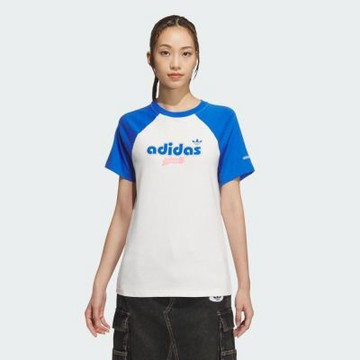 ADIDAS 愛迪達 阿迪達斯 ORIGINALS 三葉草 女 短袖T恤-白色系-SC GFX S TEE W2-JM8006