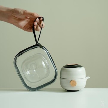 粗陶家用陶瓷功夫茶具日式詫寂風一壺一杯便攜旅行茶具創意伴手禮