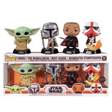FUNKO POP 4 星際大戰 Star Wars 曼達洛人 4入組 4人組 Glows版 限定版