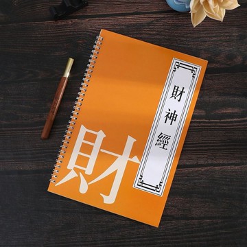 臺灣炫貨🍥玄壇財神經字帖道家手抄臨摹經貼趙大元帥財神真經硬筆描紅抄寫本