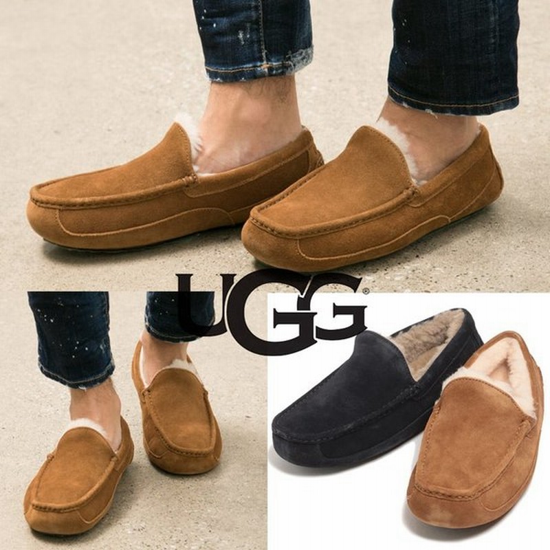 アグ オーストラリア Ugg Australia アスコット Ascot モカシン シープスキン ボア スリッポン メンズ ブランド フラットシューズ 撥水 Ugg 通販 Lineポイント最大0 5 Get Lineショッピング