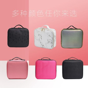 化妝包 化妝箱✨小號整理彩妝美甲初學者跟妝便攜婚禮旅行化妝牛津布隔層收納包包✨227