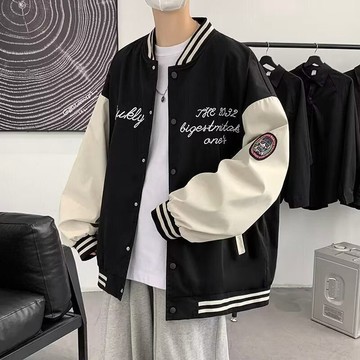 限時優惠 新款潮流寬鬆外套 春秋季運動港風棒球服夾克男休閒上衣學生帥氣ins潮流寬鬆外套男