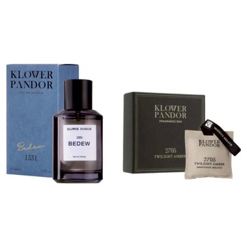 KLOWER PANDOR 輕香日常組 雨後清晨香水 + 暮光琥珀空間香氛包 台灣公司貨  1套