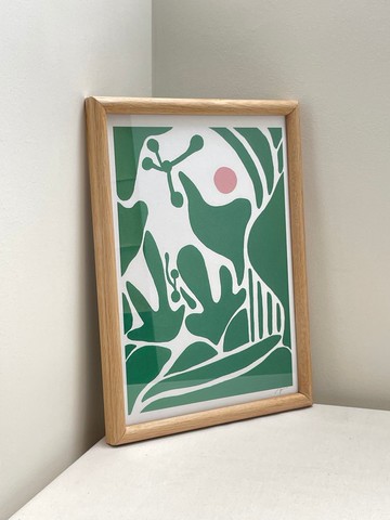 綠園 A4原創手繪印刷繪圖 | 掛畫 | 限量 | 裝飾畫