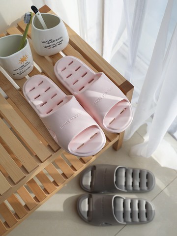 家居家用春夏防滑軟底漏水洗澡情侶拖鞋女鏤空浴室簡約涼拖男