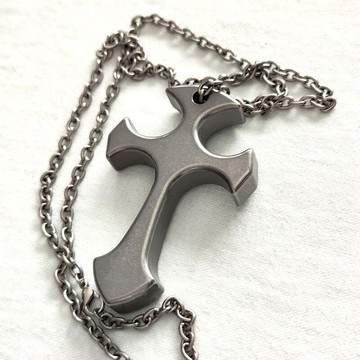 【川澤百貨】隱蔽十字架小眾原創設計簡約百搭簡約創意高級感飾品指虎項鏈