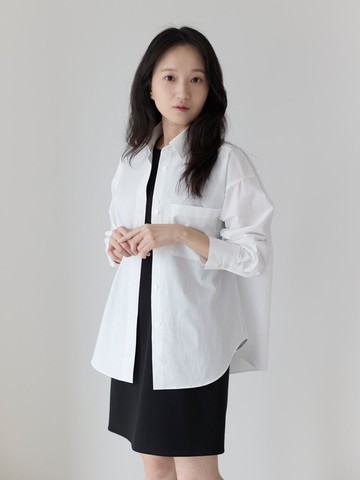 Luna Double Button Shirt (White)