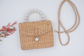 包風信子編織袋風信子編織袋斜挎包