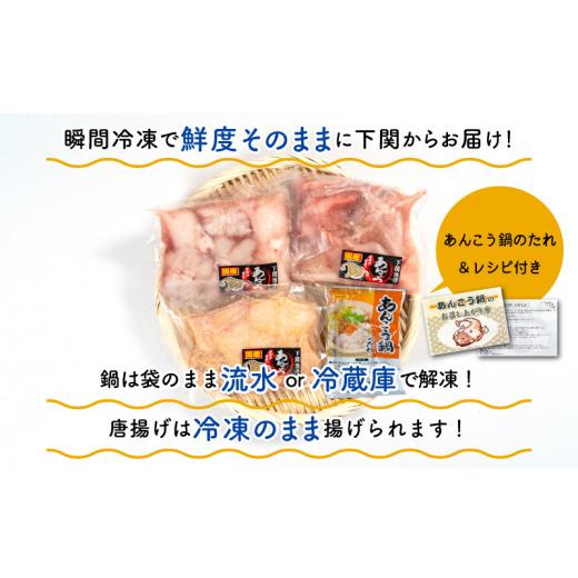 ふるさと納税 山口県 下関市 あんこう鍋 唐揚げ セット 2人前 スープ付き 海鮮鍋 冷凍 下関 山口