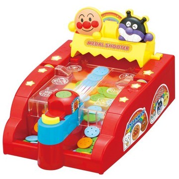 真愛日本 麵包超人 ANPANMAN 兒童 彈射 獎牌 推錢幣 玩具 手指 靈活 動作 玩具 親子 遊戲