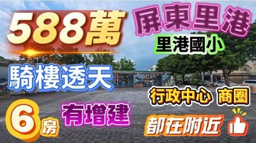屏東里港中山路鬧區/里港國小旁騎樓透天｜屏東縣里港鄉過江路