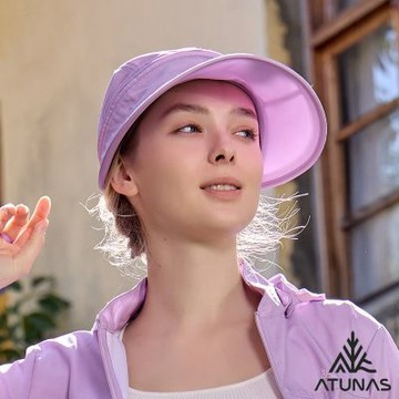 【ATUNAS 歐都納】玩美肌光超輕兩用帽A1AHHH16N馬卡龍紫/防曬/遮陽帽/夏日防曬/台灣製