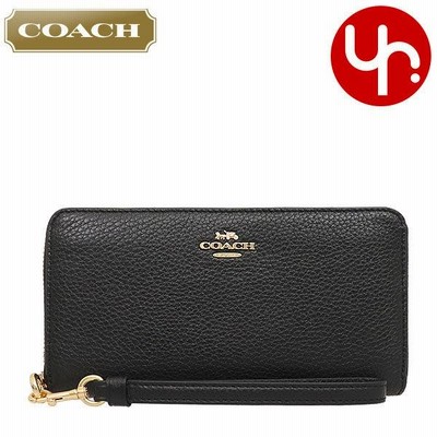コーチ COACH 財布 長財布 ペブルドレザージップ アラウンド ブラック コーチ COACH 財布 長財布 ペブルドレザージップ アラウンド ブラック