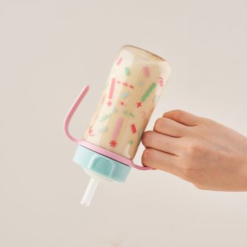 MOYUUM 韓國 PPSU 彈蓋 吸管 學飲水杯 學飲杯 吸管杯 270ml 多款可選