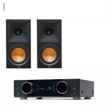 Klipsch RP-600M II 被動式書架型喇叭(黑檀)+Onkyo Y-40網路串流綜合擴大機