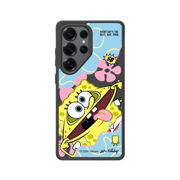 Galaxy S25 Ultra SolidSuit 黑 - 海綿寶寶 SpongeBob - 搞笑海綿