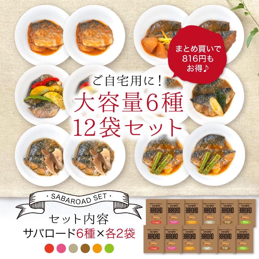 温めるだけ レトルト 魚 鯖 惣菜  セット 選べる 6種 12袋 セット さば サバ 鯖缶 サバ缶 調理済 時短料理 簡単 ((常温))