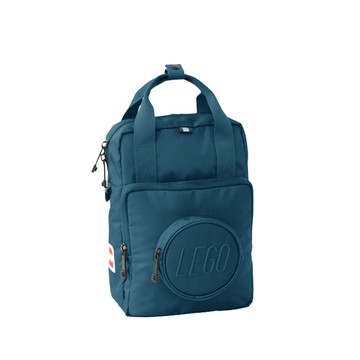 【LEGO 樂高】樂高積木後背包 1x1 藍  20206A-0140