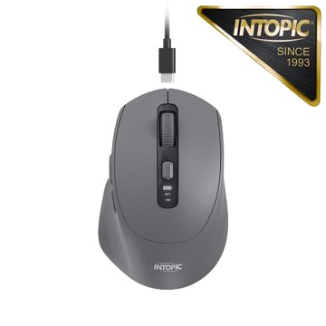 廣鼎INTOPIC馭行者無線雙模充電滑鼠/MSW-D200/藍牙+2.4G無線